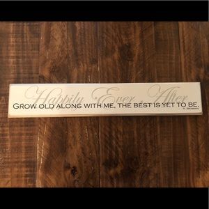 Wood Happily Ever After Sign